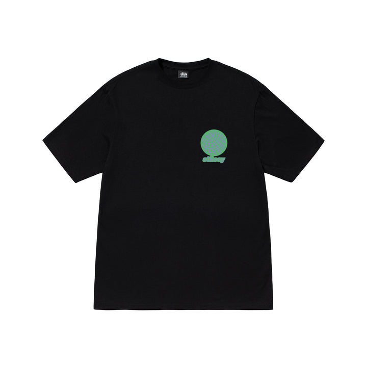 STUSSY 8 BALL GRID TEE-BLACK