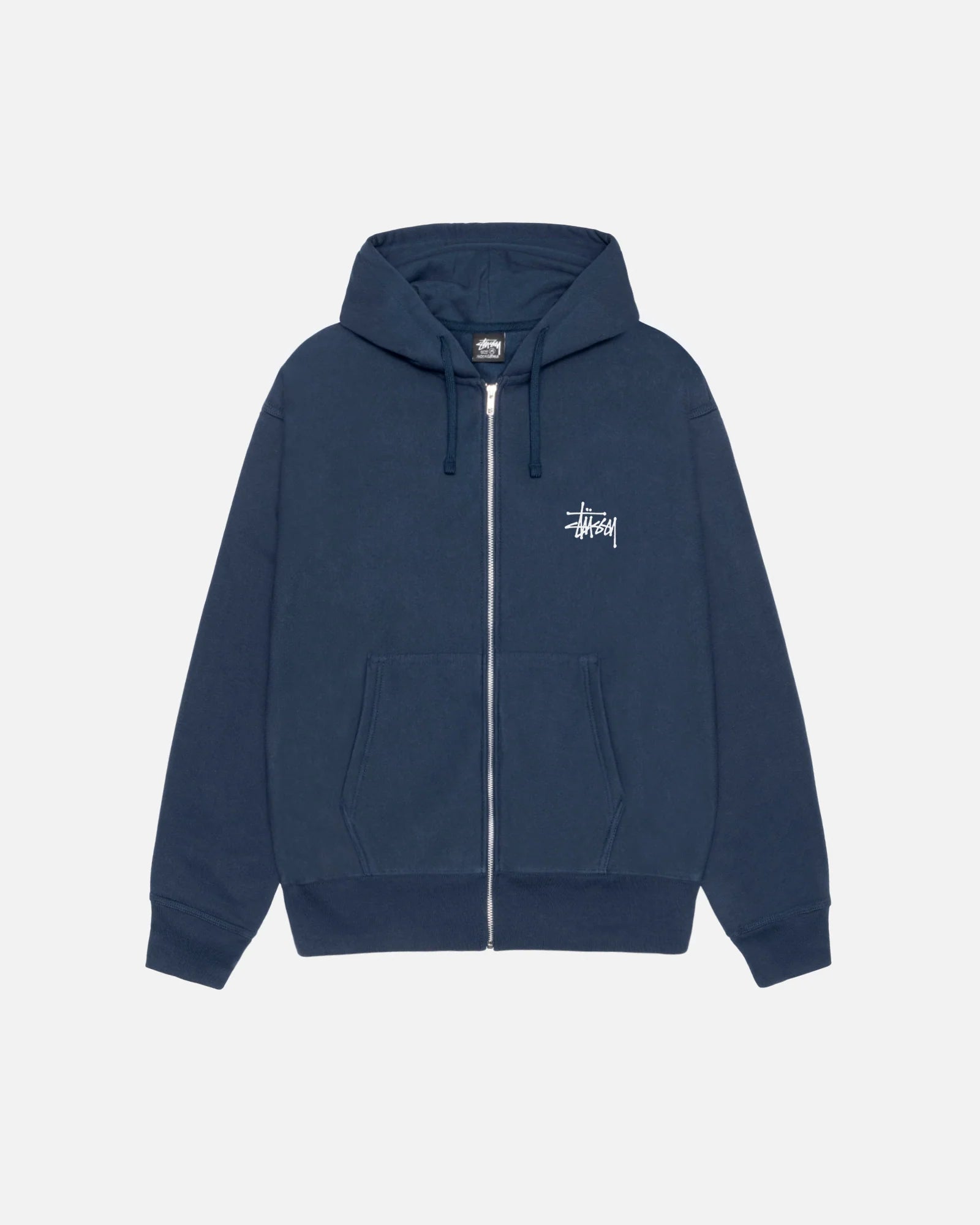 BASIC STUSSY ZIP HOODIE