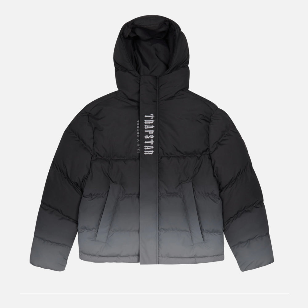 Black Trapstar Decded Hooded Puffer Jacket 2.0