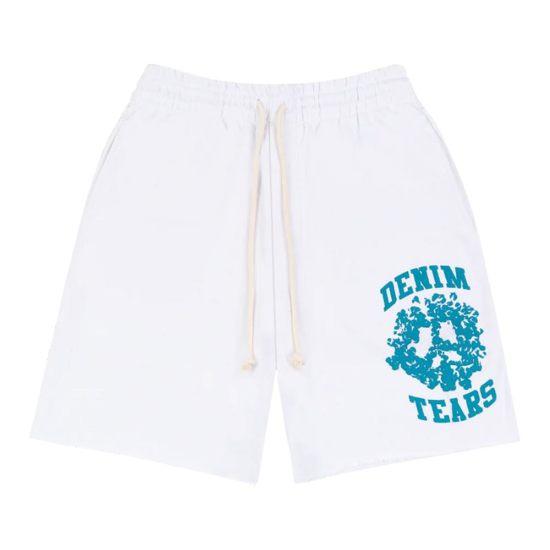 Denim University Sweat Shorts White