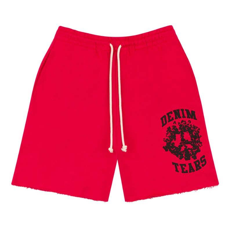 Denim University Sweat Shorts red