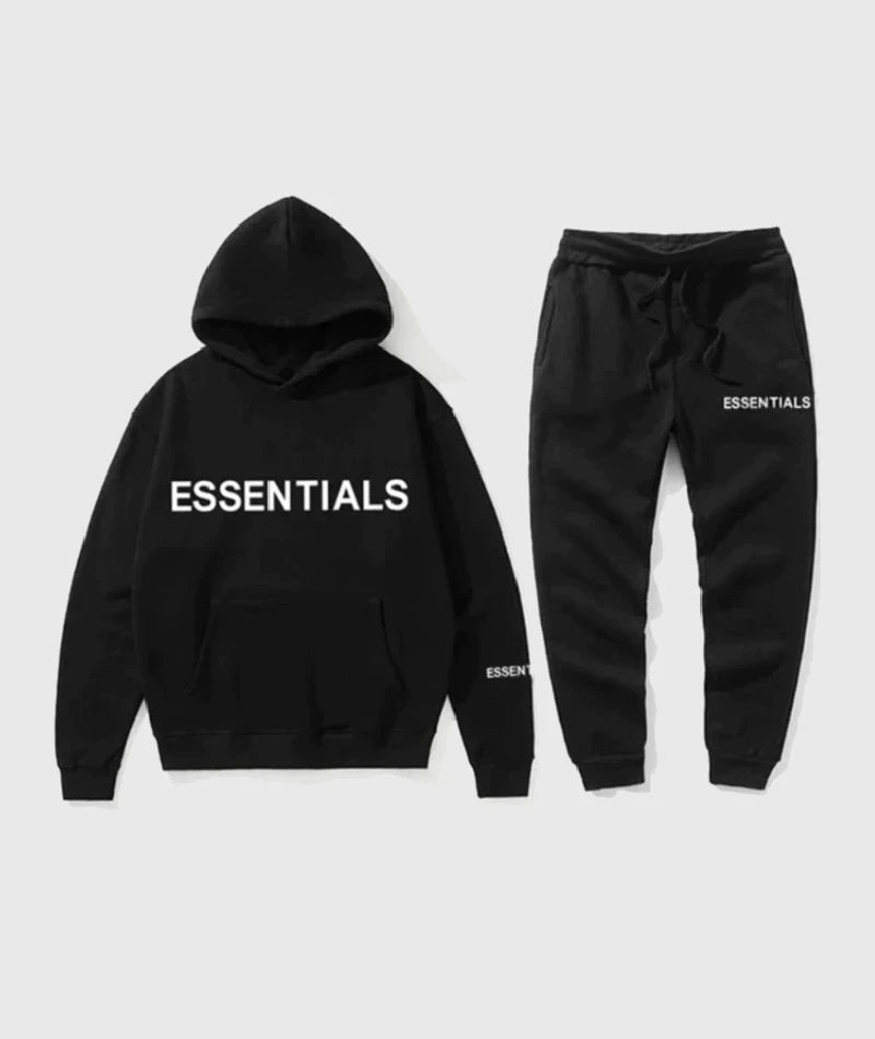 Essential Fear Of God Tracksuit Black