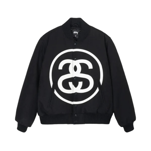 SS LINK VARSITY JACKET STUSSY