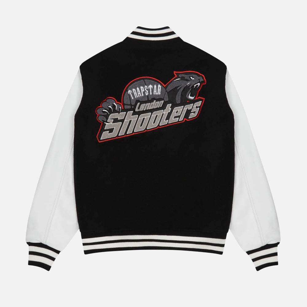 Shooters Trapstar Varsity Jacket Black