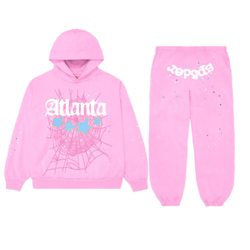 Sp5der Atlanta Tracksuit Pink