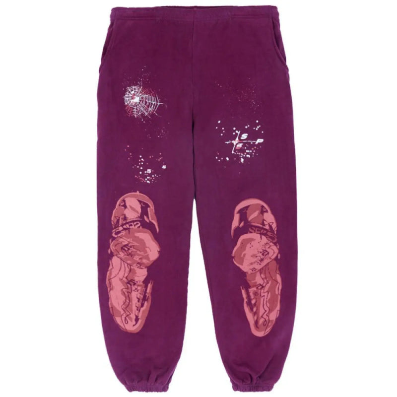 Sp5der Nocturnal Highway Sweatpant Dark Purple