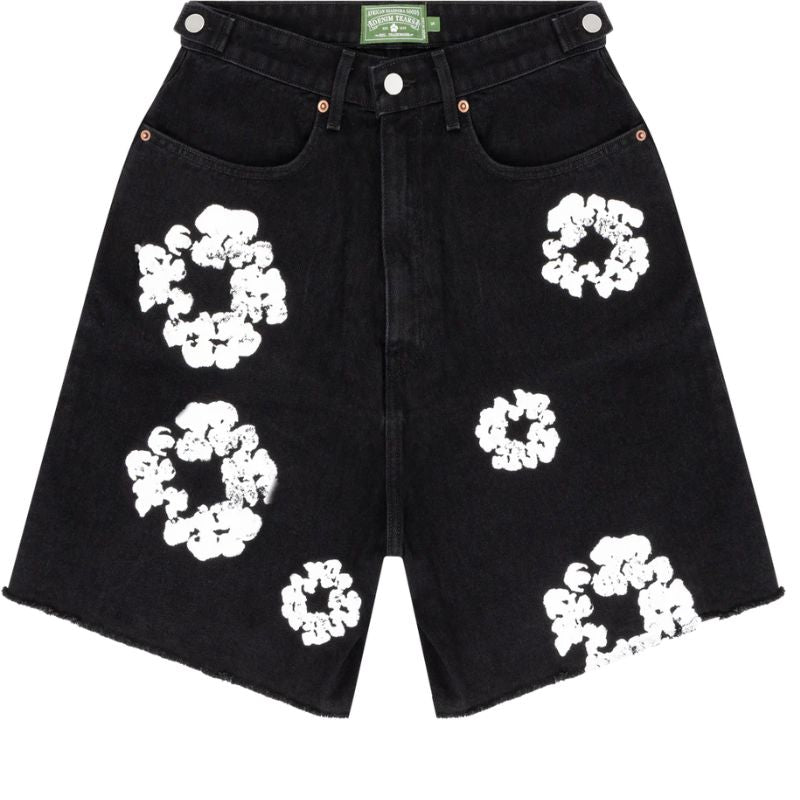 The Cotton Wreath Jean Short black