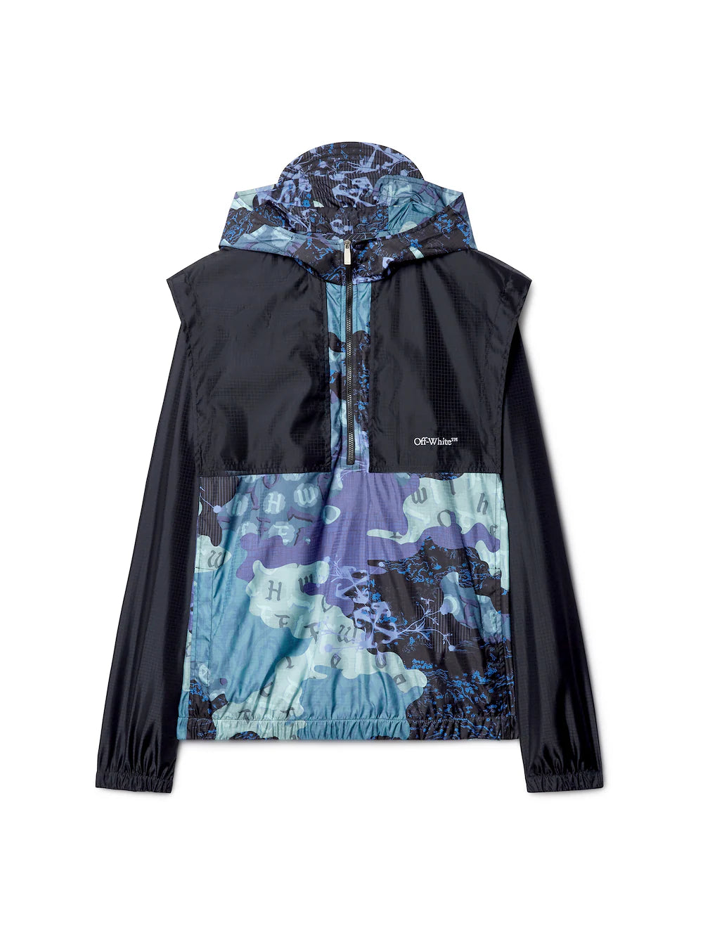 Off-White Blue Camo Nylon Anorak