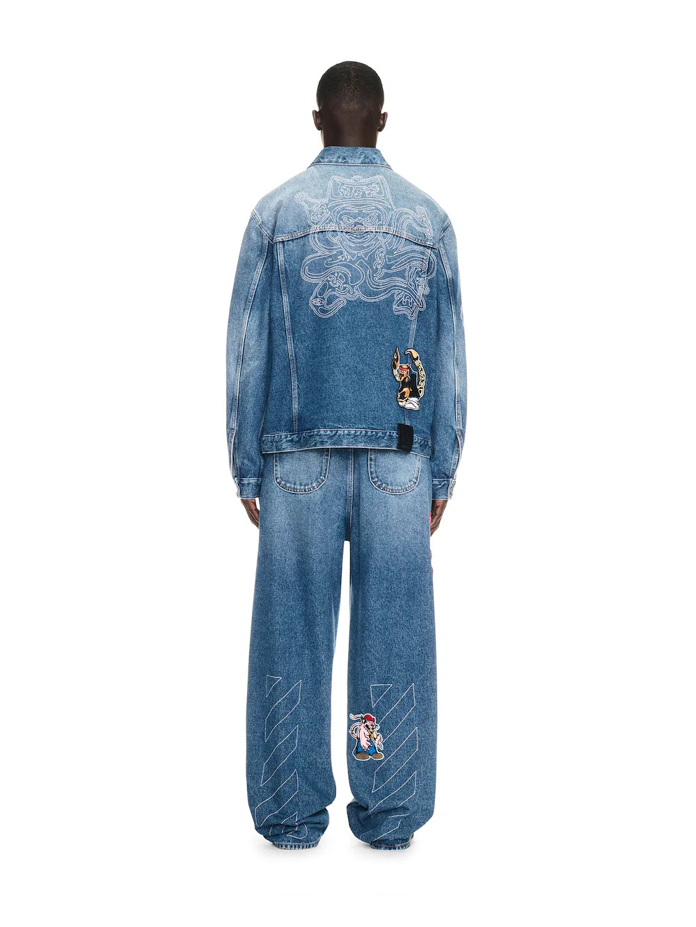 Off-White Blue Character Skate Denim Jacket