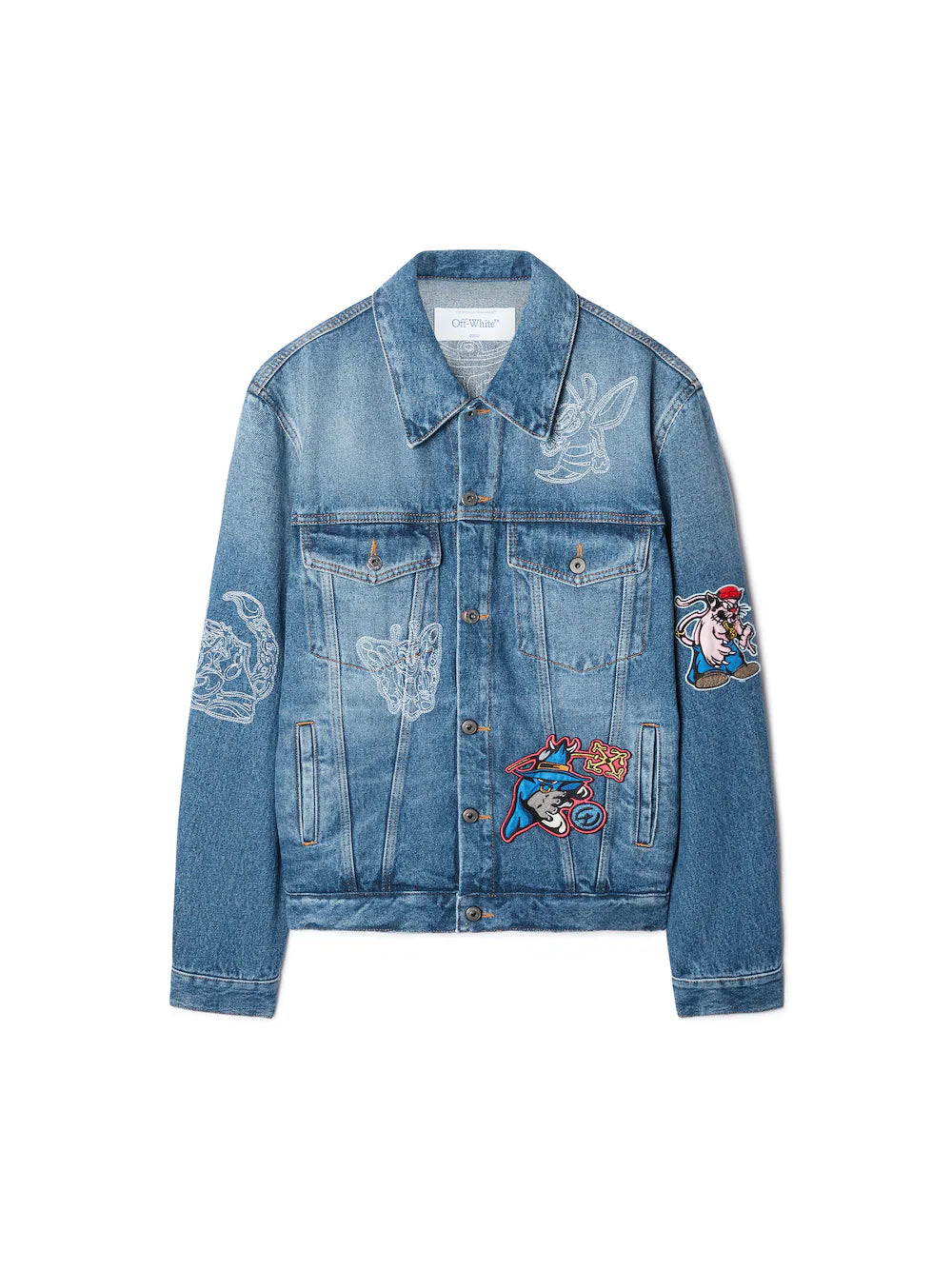 Off-White Blue Character Skate Denim Jacket